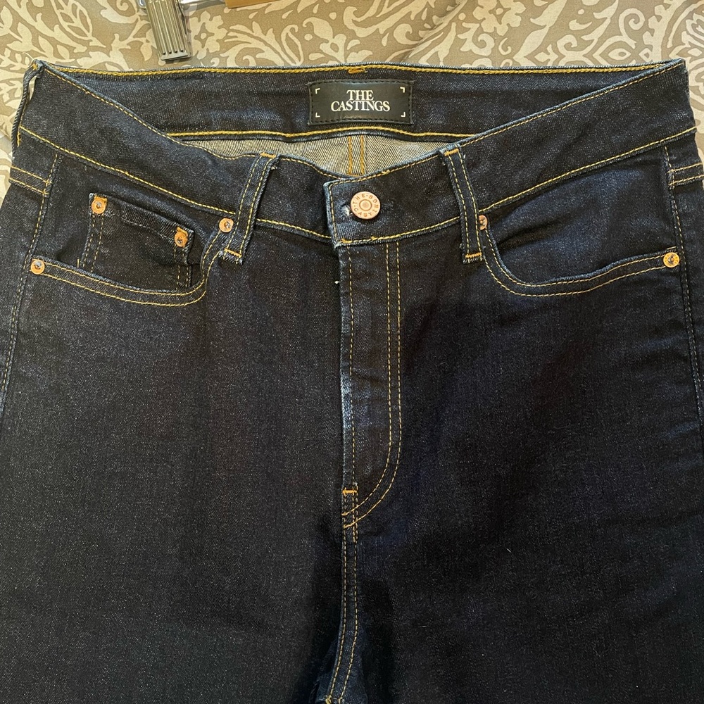 Aritzia High Rise Jeans - Dark Blue